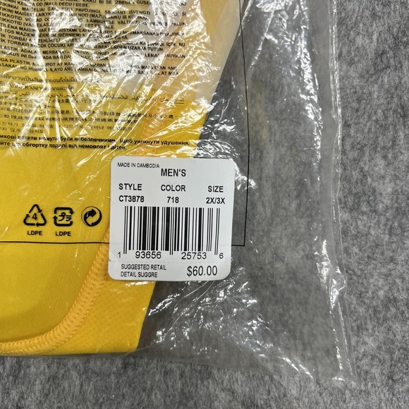 Nike Pro NBA Padded Leg Sleeves 2X 3X Yellow Men's Basketball Compression New - Picture 7 of 8